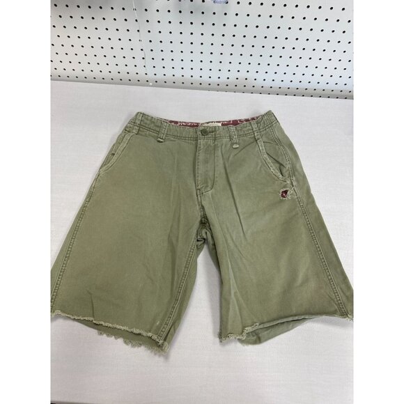American‎ Eagle Outfitters The AE Khaki Mens Shorts Size 30 Distressed Hem - Picture 1 of 7